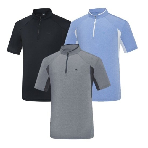 콜핑 남성 여름 아이스본 집업티셔츠 아조트 남  KRTL84801M