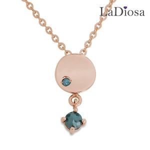 La Diosa 라디오사 14K 러프다이아 목걸이 G14D-7954NM