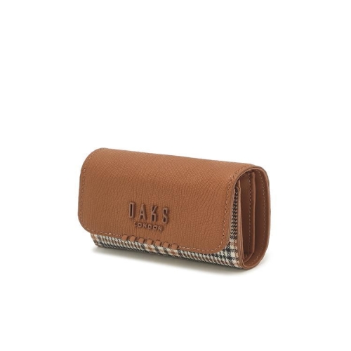 닥스 여성 MEGHAN 체크 배색 반지갑_DCWA1E624W2