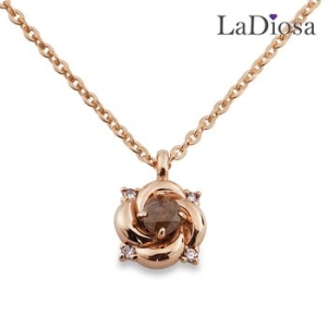 La Diosa 라디오사 18K 러프다이아 목걸이 G18D-7955NM