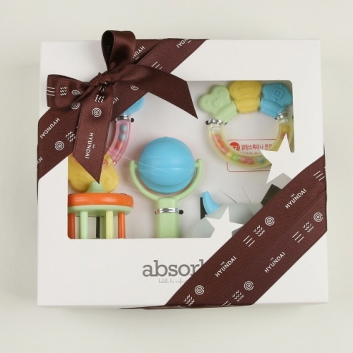 출산선물 출산준비물 옥수수사출딸랑이세트 AOB36701A