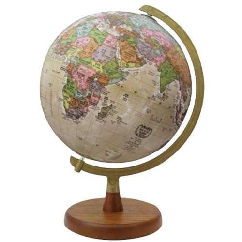 서전지구  행정도 브라운 지구본 260-P2 + 국기스티커 + 세계지도 혼합 색상