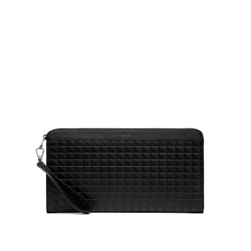 닥스 블랙 그리드 패턴 클러치백_DBBA1E269BK