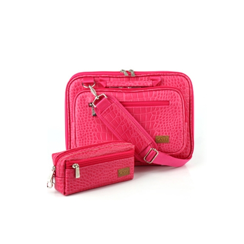 CASEi 악어 가죽 체리핑크 포켓형 노트북가방 (8.9형)