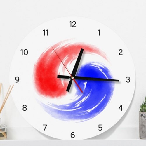 꾸밈  ie299-수묵화태극인테리어벽시계