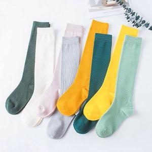 긴양말 날씬한 롱삭스 골지 패션양말 비비드 핏 컬러 니삭스