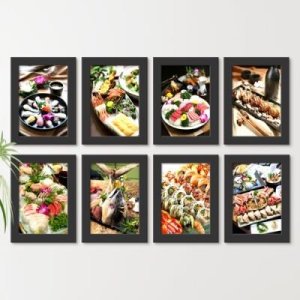 꾸밈  iw423-맛있는음식의유혹_일식_액자세트