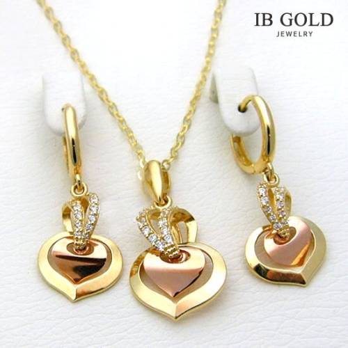 아이비골드  14K GOLD 셋트_4202(목걸이+귀걸이)
