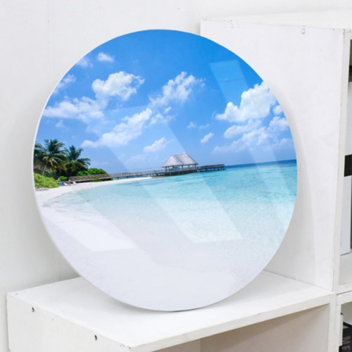 꾸밈  ci614-원형아크릴액자_몰디브해변
