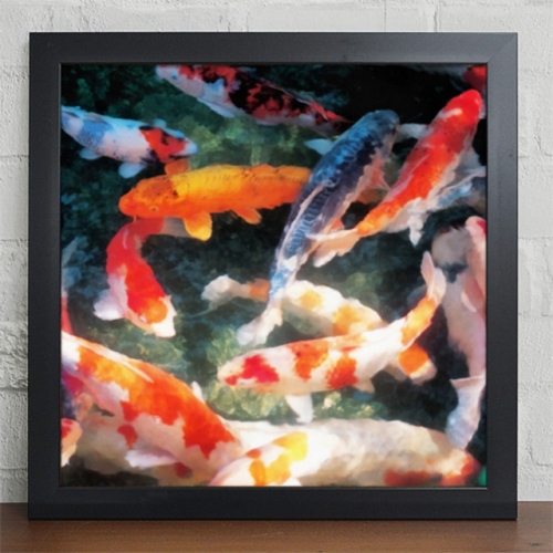 꾸밈  아트박스 iy688-재물과장수를기원하는풍수잉어_인테리어액자