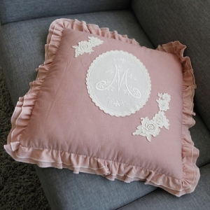 미소비즈 미아트 SHS074대박수예 세이지 방석 50