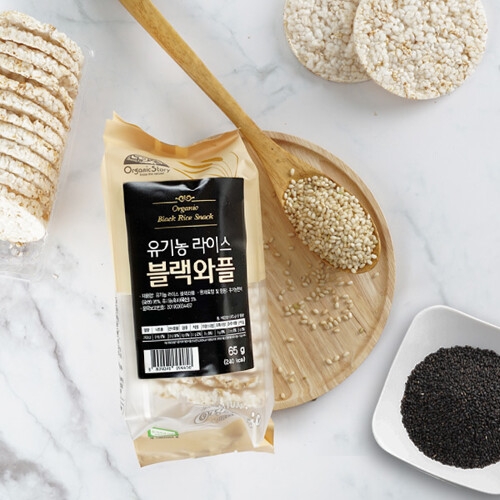 오가닉스토리  유기농 라이스 렌틸콩와플 65g