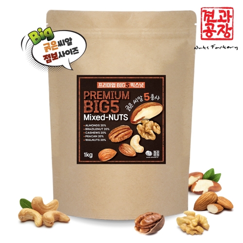 견과공장  프리미엄 BIG5 믹스넛 하루견과 1kg
