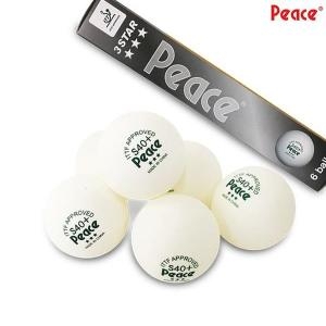 제이큐  피스 탁구공 3성 S40+ 6pcs 탁구연맹공인구 평화산업 탁구공세트 QW7E8E1A