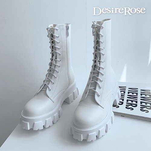 디자이어로즈 20대 30대 여성 레이스업 어글리워커 6cm  6059121