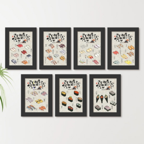 꾸밈  iy677-일본식도락여행_인테리어액자세트