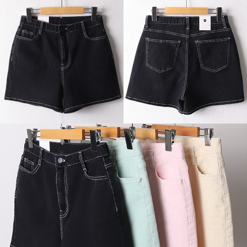 나야홍 빅사이즈 107 스티치4부바지 DDOD802