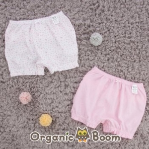 오가닉붐 착한 유기농 무형광 힙 포인트 레이스 여아 삼각 팬티 (BW1WUT09M)