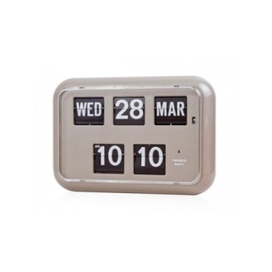 트웸코  캘린더 벽 플립시계 QD-35  Gray