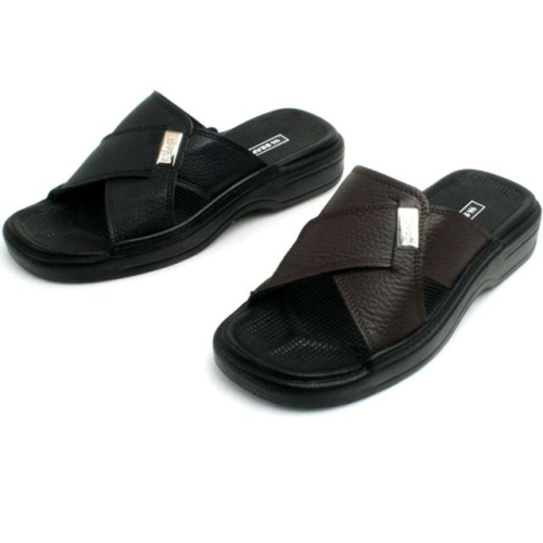 2중쿠션슬리퍼 가죽슬리퍼 작은사이즈 남성슬리퍼 옆바느질 TJG339866 KMA354413