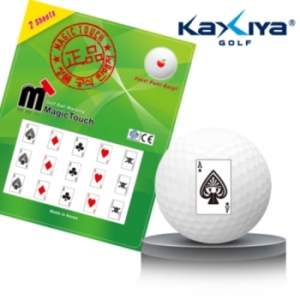 알케이  골프공 스티커 포커 디자인 매직터치