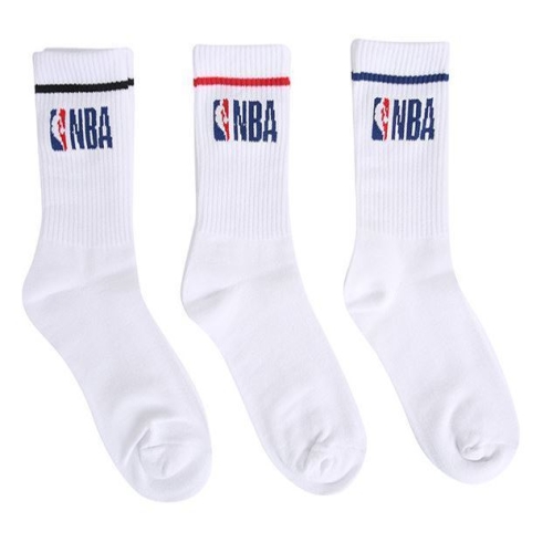 NBA  공용 팀 레터링 스트라이프 3PACK 크루삭스  N215AO204P