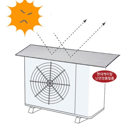 에어컨 실외기 커버 절전 덮개 차양막 그늘막