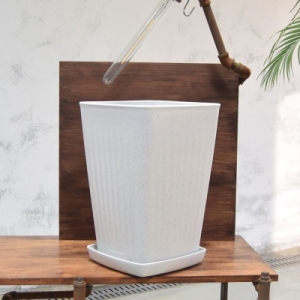 W55F403 플라스틱화분 HM 가로줄사각 2호  27x27x40cm