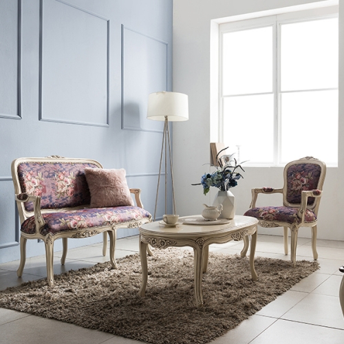 더리체 빈티지엔틱 엘라 컬러 2인 소파벤치의자