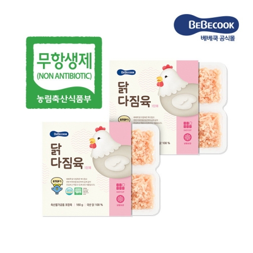 베베쿡 닭 다짐육 1단계 180g