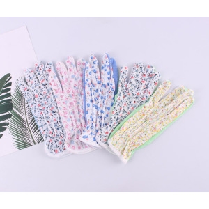 꽃장갑 플라워 스포츠 장갑282ㅣ등산장갑 꽃무늬 면