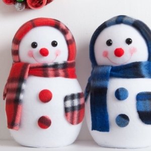 플라워트리  플래드눈사람 20cm