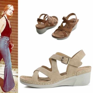 KamiEtMuse kami et muse 크로스 스트랩 웨지 샌들_KM21s343