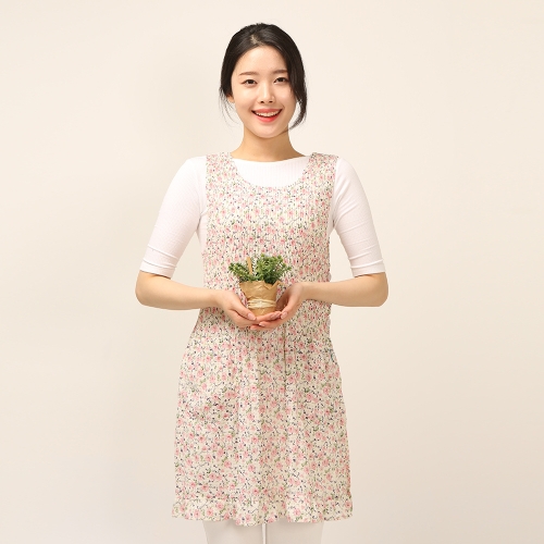 이솔홈  샤론 쉬폰 원피스 앞치마마