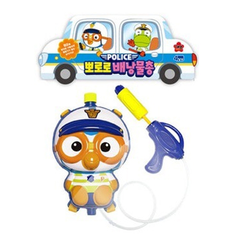뽀로로 크롱 잡스 경찰 배낭물총