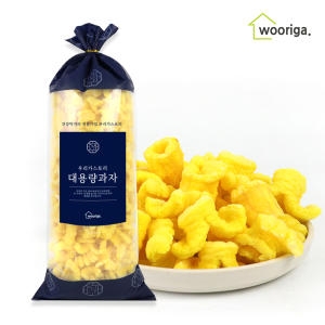 우리가스토리  바삭바삭 개나리콘 280g 뻥튀기 강냉이 대용량과자 옛날과자