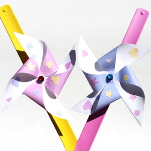 자외선색변화바람개비팔찌 4인세트