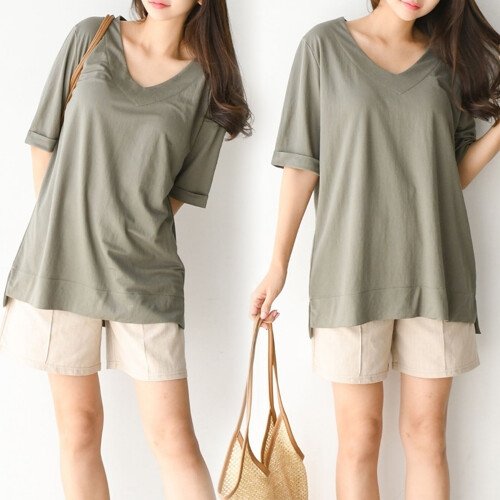 아이우먼 위쉬몰 IR 아이스브이넥반팔티 E280H106 빅사이즈