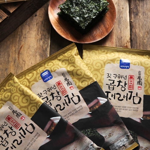 바다명가 완도명가 갓구워낸곱창재래김 무조미 2호세트