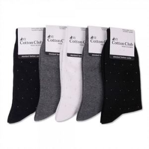 남자 패션 깔끔한 기본 양말 5켤레 오피스 묶음 도트