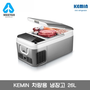 【】 KEMIN 케민 차량용 가정용 냉동 이동식 냉장고 18L