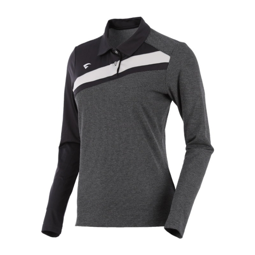 비트로 여성용 기능성 신축성 배드민턴 탁구 테니스 긴팔 카라 티셔츠 PT71963_CH