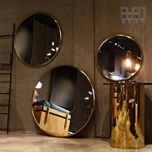 끌레오  3S 재팬골드 인테리어 원형 거울