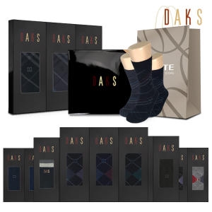 닥스 남성 중목 장목 양말 3족 선물세트 12종 택 1