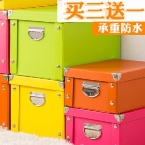 공간활용 극대화 폴딩박스 종이 수납함 옷 종이상자 특대형 의류 접이식 덮개 정리함