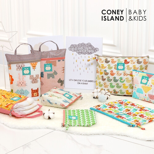 코니아일랜드  어린이집 방수파우치 3종 세트