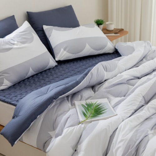 티피 앳홈 사계절 차렵이불베게세트SS 웨이비 그레이