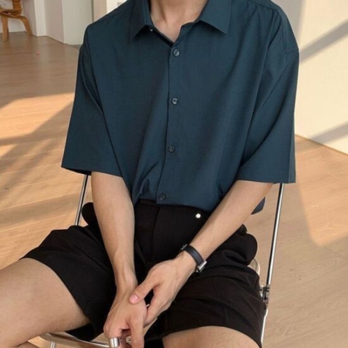 쿠디 남자 오버핏 쿨 반팔 셔츠 HH C29 W8ECF3D W8ECF3D