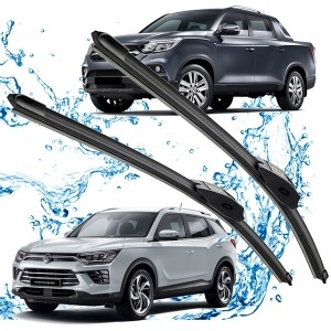 CAP  G4렉스턴 전용 650mm+500mm 플랫 와이퍼 윈도우브러쉬