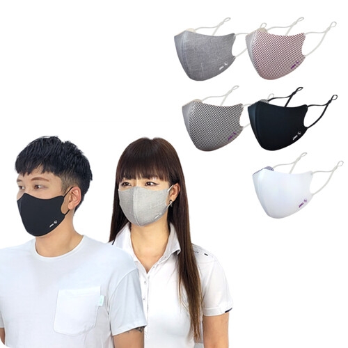 자마골프  자마x써밋 에어포켓 와이어 항균 마스크